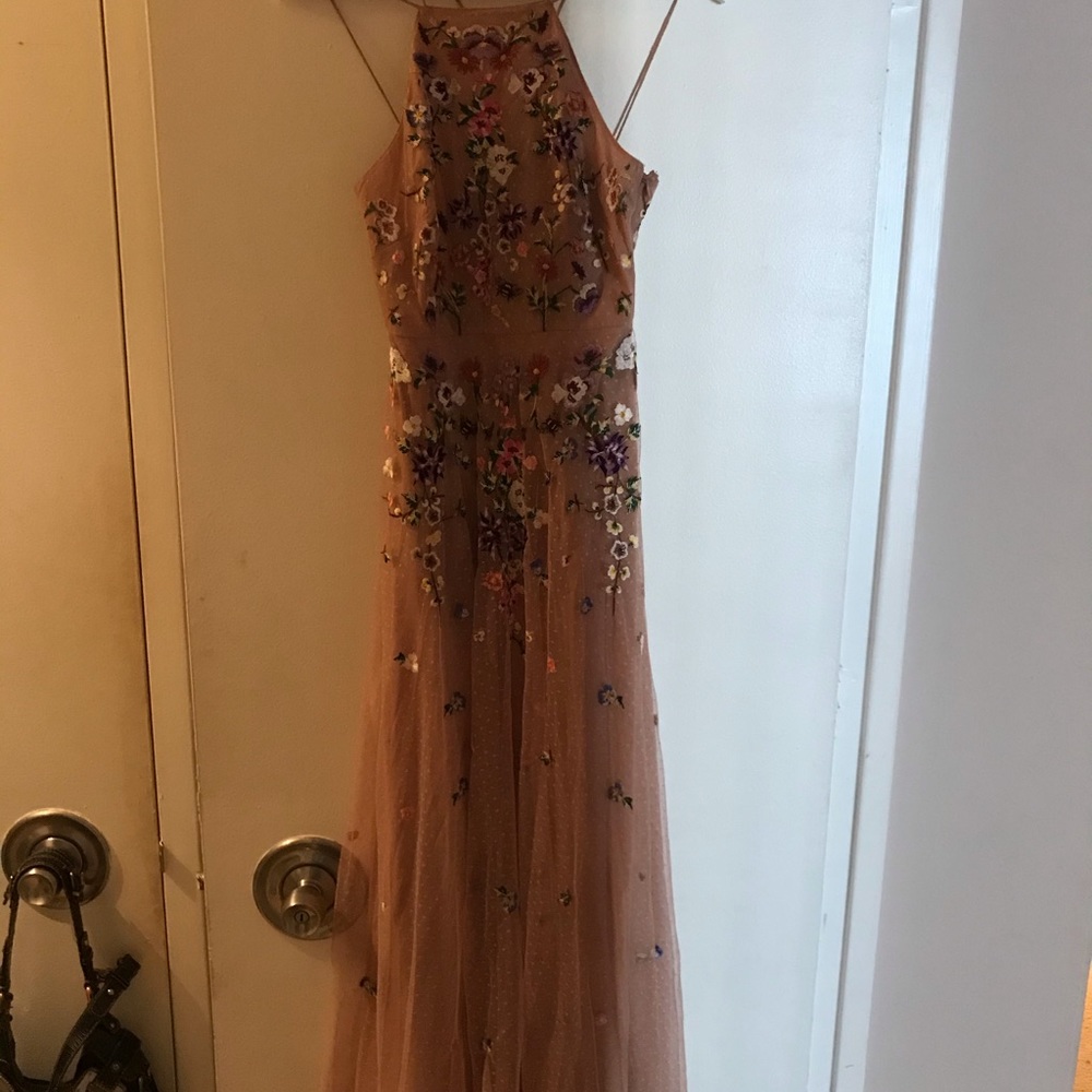 Beautiful purple flower dress